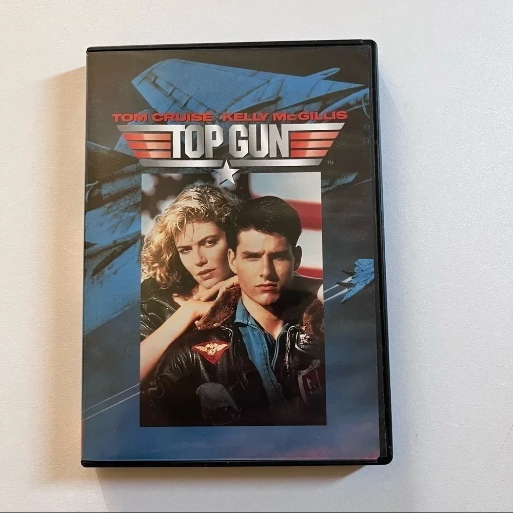 Top Gun DVD with Tom Cruise, Kelly McGillis, Val Kilmer. Action Drama Movie